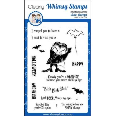 Whimsy Stamps Deb Davis Clear Stamps - Dracula I Compel You
